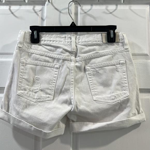 Rails size 25 white Logan distressed shorts excellent condition, button fly - Picture 12 of 13